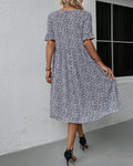 Matilde® | Elegant Round Neck Dress With Floral Print