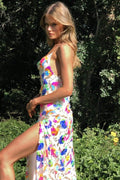 Alba® | Backless Maxi Dress With Sequin Embroidery