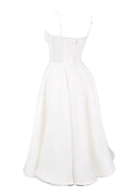 Lorraine® | Strapless V-neck sleeveless tutu maxi dress