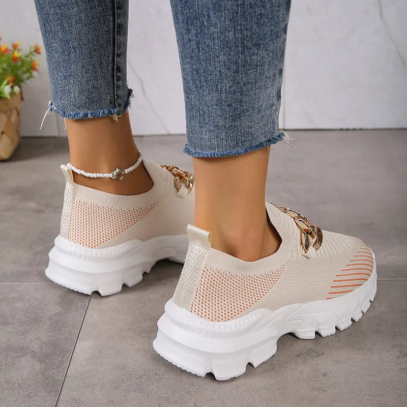 Layla | Women’s Chain Detail Sock Shoes