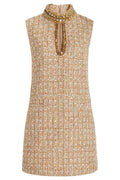 Petra® | Mini Tweed Dress With Gill Tweed Embellishment