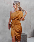 Maya® | Elegant Silk Party Dress
