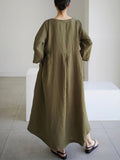 Isabel® | Loose linen dresses with side pockets