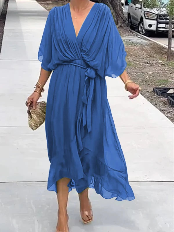 Ilaria® | Elegant Dress With V-Neckline