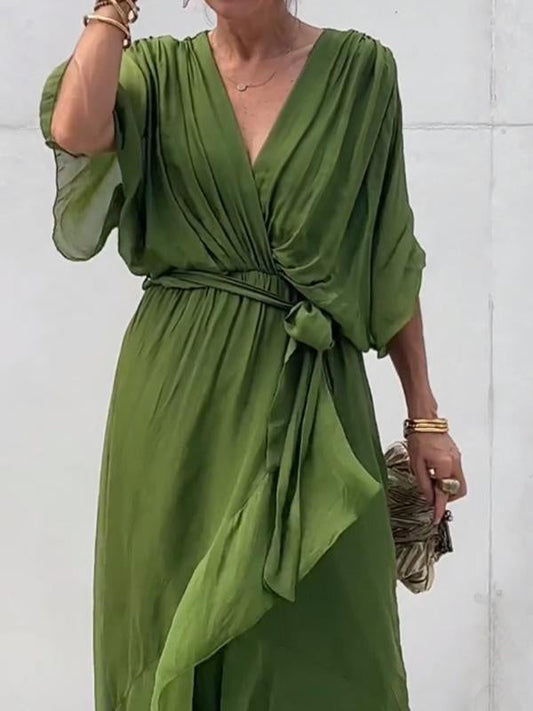 Ilaria® | Elegant Dress With V-Neckline