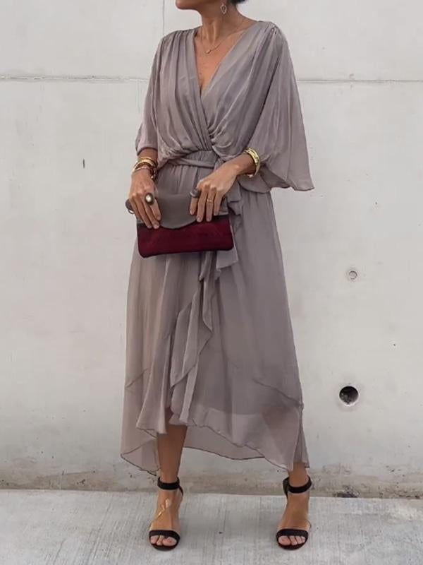 Nives® | Elegant Dress With V-Neckline