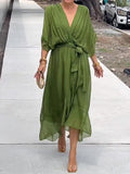 Beatrice® | Elegant Dress With V-Neckline