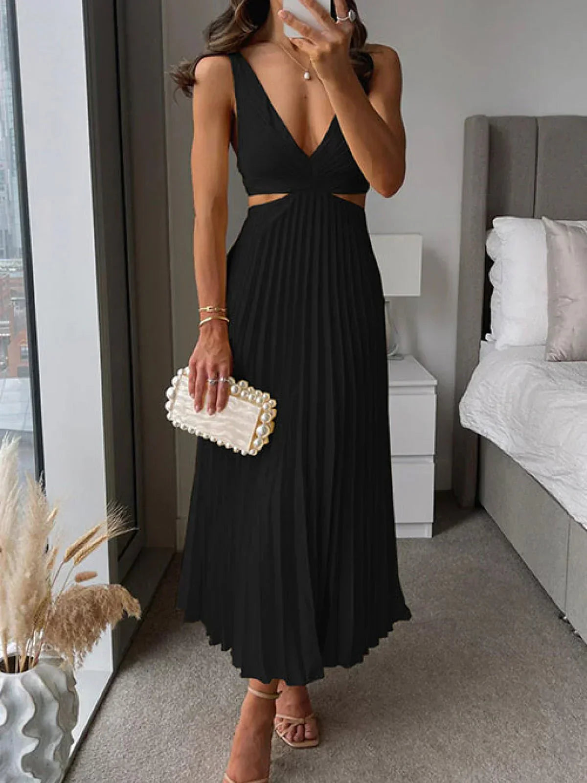 Linda® | Premium Satin Elegant Dress
