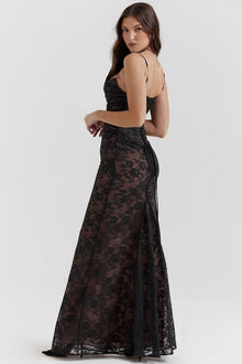 Autumn® | Elegant lace bodycon long dress for women
