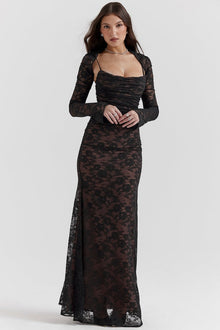 Autumn® | Elegant lace bodycon long dress for women
