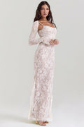 Autumn® | Elegant lace bodycon long dress for women
