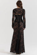 Autumn® | Elegant lace bodycon long dress for women