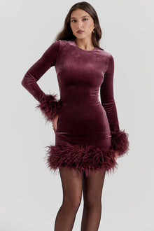Lidia® | Women's velvet mini dress