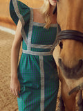 Alina® | Elegant checked dress
