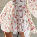 Emery® | Short floral dress with V-neck