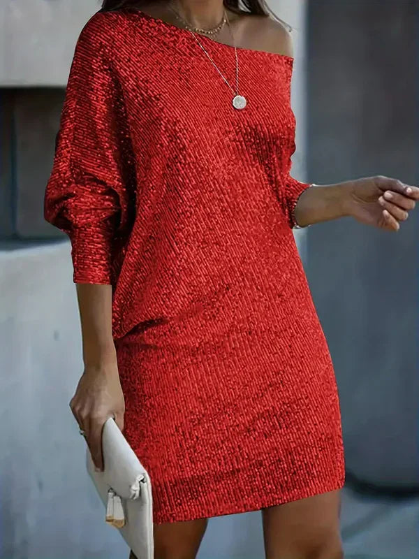 Francisca® | Contrast sequin party dress for women