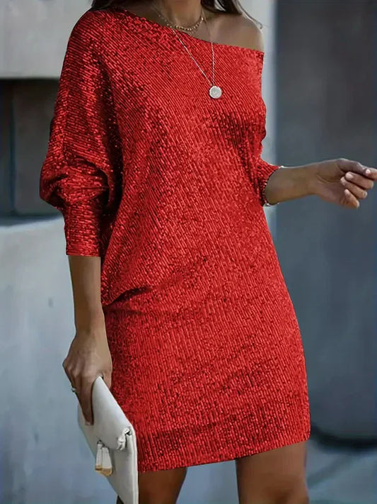 Francisca® | Contrast sequin party dress for women