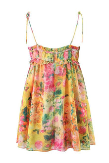 Leonor® | Chiffon Mini Dress With Floral Print