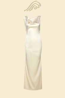 Tamara® | Cowlies Backless Satin Maxi Dress