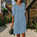 Jane® | Elegant Floral Design Dress, V-Neck, Women'S Formal Dresses