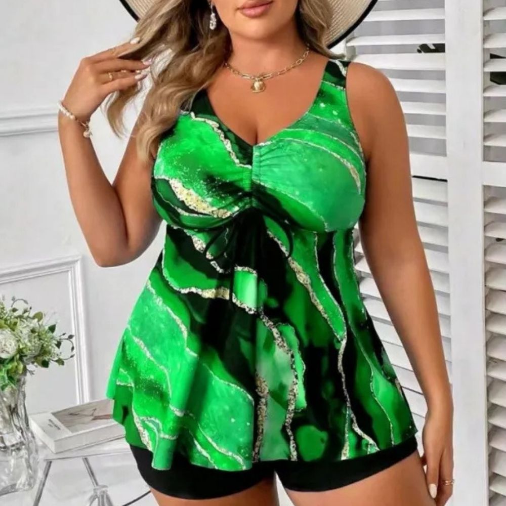 Sophia | Women’s Shaping Tankini – High Waist Skirt Swimwear