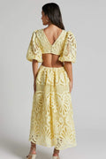 Susana® | Midi Dress With Cut-Outs And Lace Embroidery