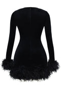 Lidia® | Women's velvet mini dress