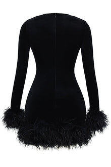 Lidia® | Women's velvet mini dress
