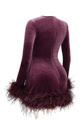 Lidia® | Women's velvet mini dress