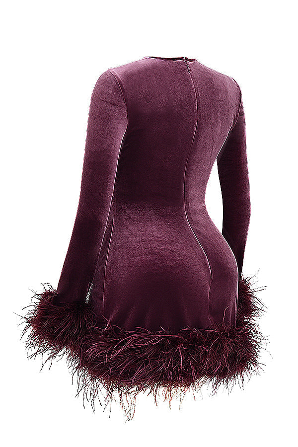 Lidia® | Women's velvet mini dress