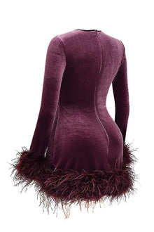 Lidia® | Women's velvet mini dress