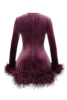Lidia® | Women's velvet mini dress