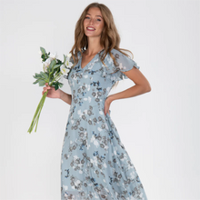 Lucrecia® | Long Dress With Short Sleeves And Floral Print