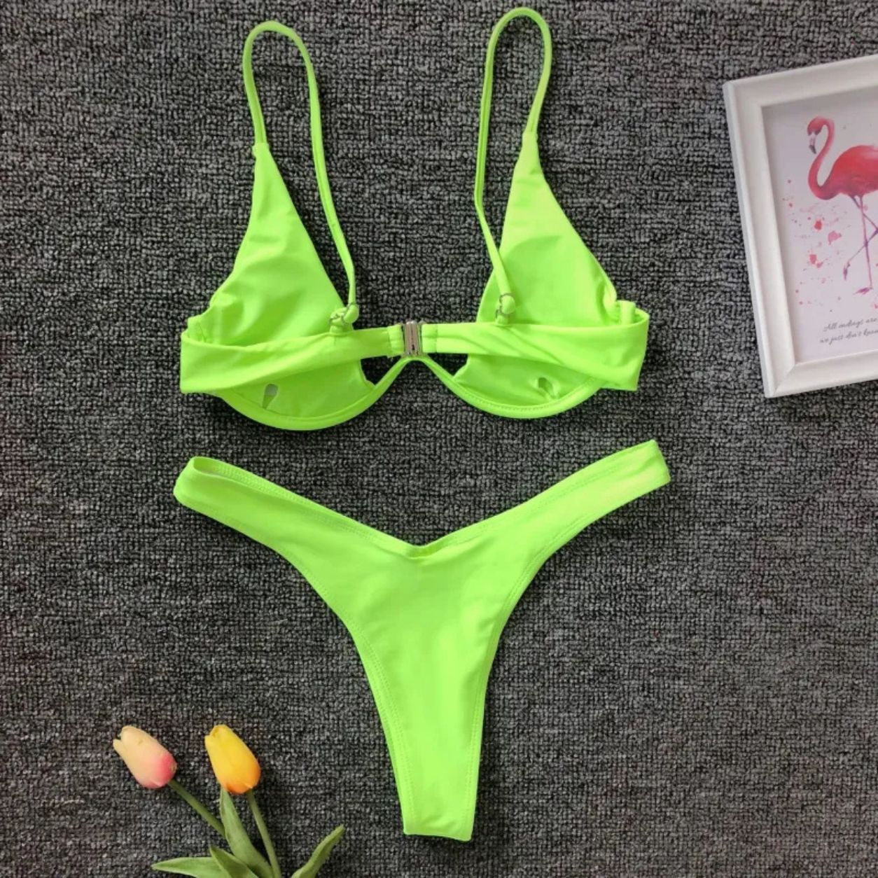 Serena | Summer Neon Bikini Swimwear Set