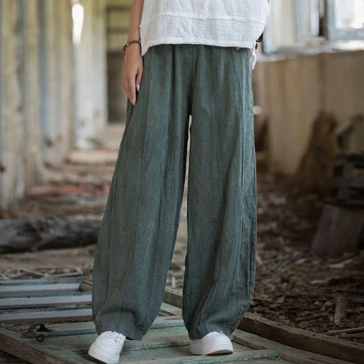 Elodie Tie-Dye Lantern Trousers