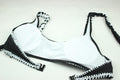 Delia® | Black And White Bandeau Bikini